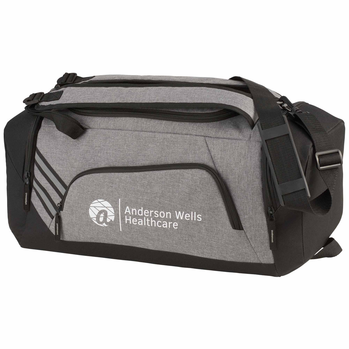 Sebring Convertible Duffel Backpack in Graphite Transfer - Graphite - Left Angle
