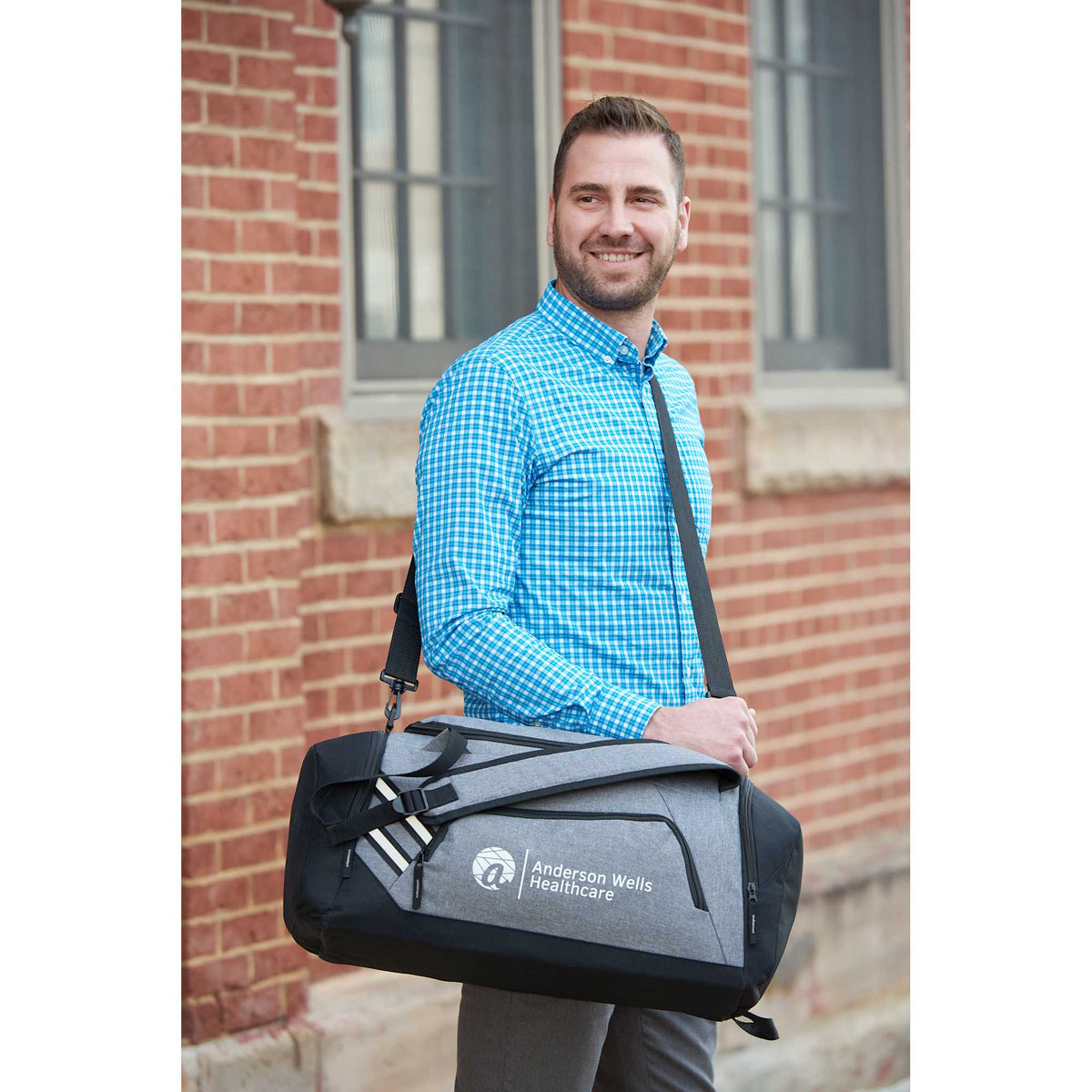 Sebring Convertible Duffel Backpack in Graphite Transfer - Graphite - Photo 2