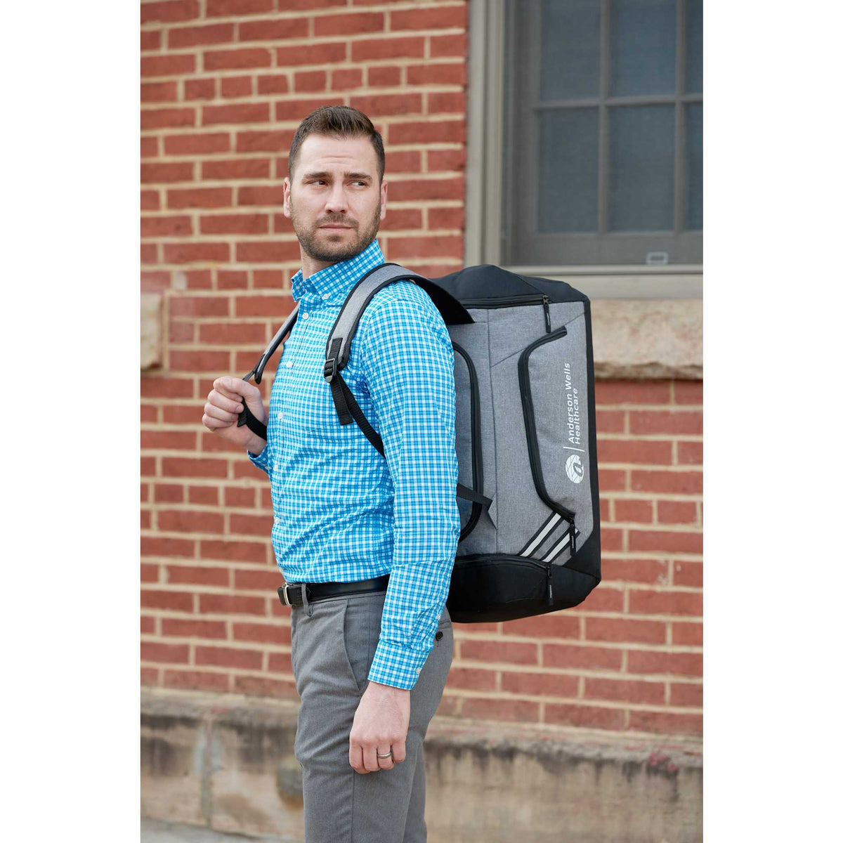 Sebring Convertible Duffel Backpack in Graphite Transfer - Graphite - Photo 3