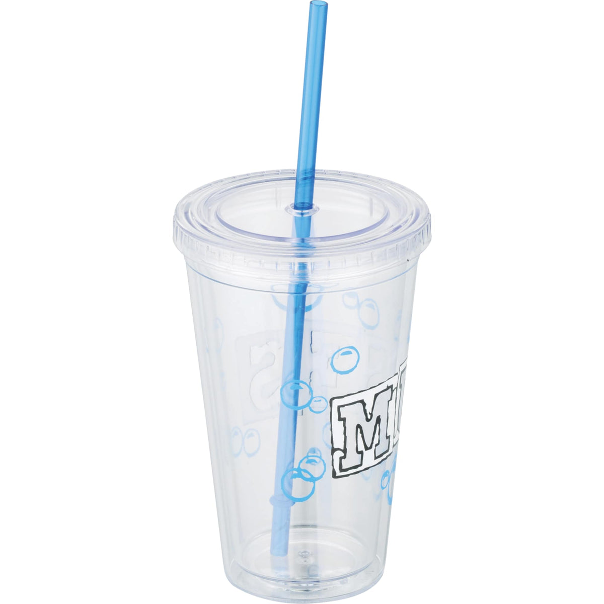 Sedici Double Wall Tumbler with Straw, 16 oz - Clear - Photo 2