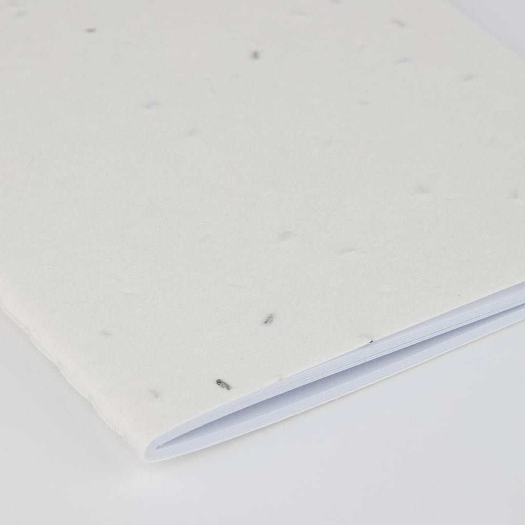 Seed Paper Notebook, 4 x 6 Inches - Beige - Detail