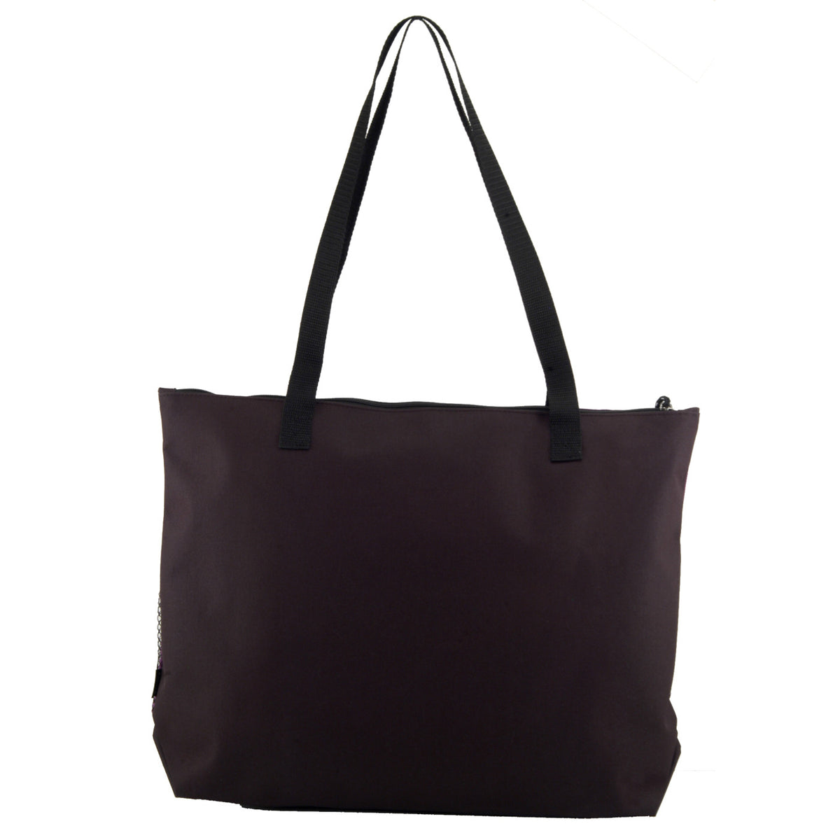 Select Zip Tote with Mesh Bottle Pockets Embroidery - Purple - View 2