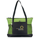 Select Zip Tote with Mesh Bottle Pockets Transfer - Apple Green - View 1
