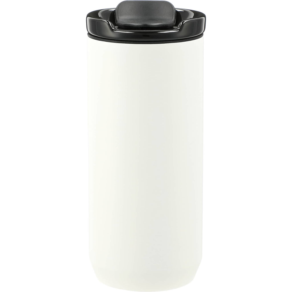 Seneca Tumbler with Ceramic Lid and Lining, 16 oz - White - Back