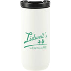 Seneca Tumbler with Ceramic Lid and Lining, 16 oz - White - Front