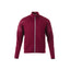 Senger Performance Knit Full Zip Jacket with Thumb Holes for Men Laser Engraving - Maroon - Front Flat