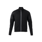 Senger Performance Knit Full Zip Jacket with Thumb Holes for Men Transfer - Black - Front Flat