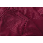 Senger Performance Knit Full Zip Jacket with Thumb Holes for Men Transfer - Maroon - Flat