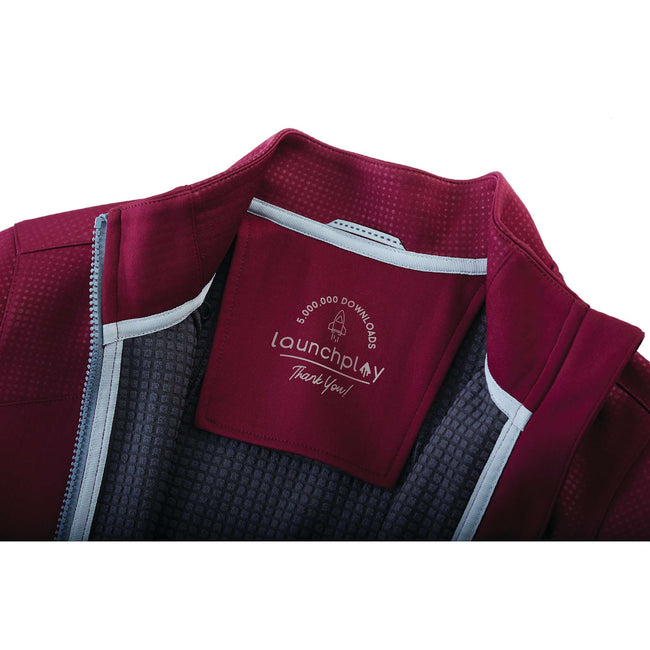 Senger Performance Knit Full Zip Jacket with Thumb Holes for Women Debossing