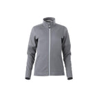 Senger Performance Knit Full Zip Jacket with Thumb Holes for Women Embroidery - Steel Grey - Front Flat