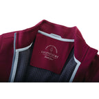 Senger Performance Knit Full Zip Jacket with Thumb Holes for Women Transfer - Maroon - Flat