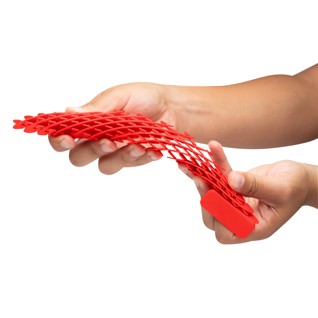 Sensory Worm That Fidgets - Red - Malleable_Shape