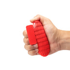 Sensory Worm That Fidgets - Red - Squeezed