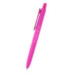 Serena Sleek Write Pen in Recycled ABS - Magenta - Silk Screen