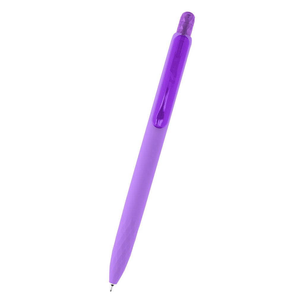 Serena Sleek Write Pen in Recycled ABS - Purple - Front