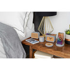 Set in Stone Limestone Wireless Charging Stand Full Color - Gray - Set Inside Front