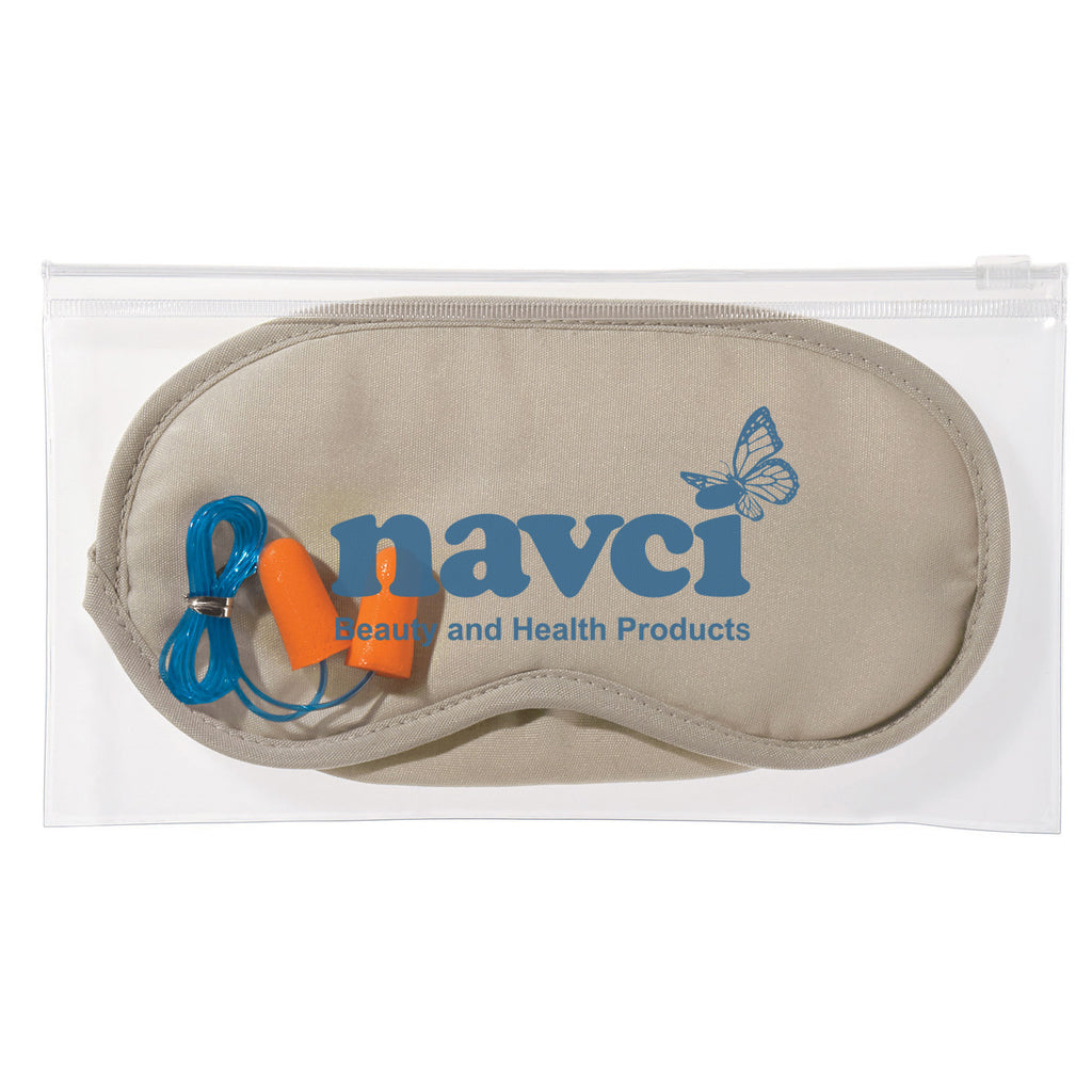 Set of Ear Plugs and an Eye Mask - Pad Print