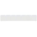 Seven Day Pill Box with Snap Lids - Clear - Front