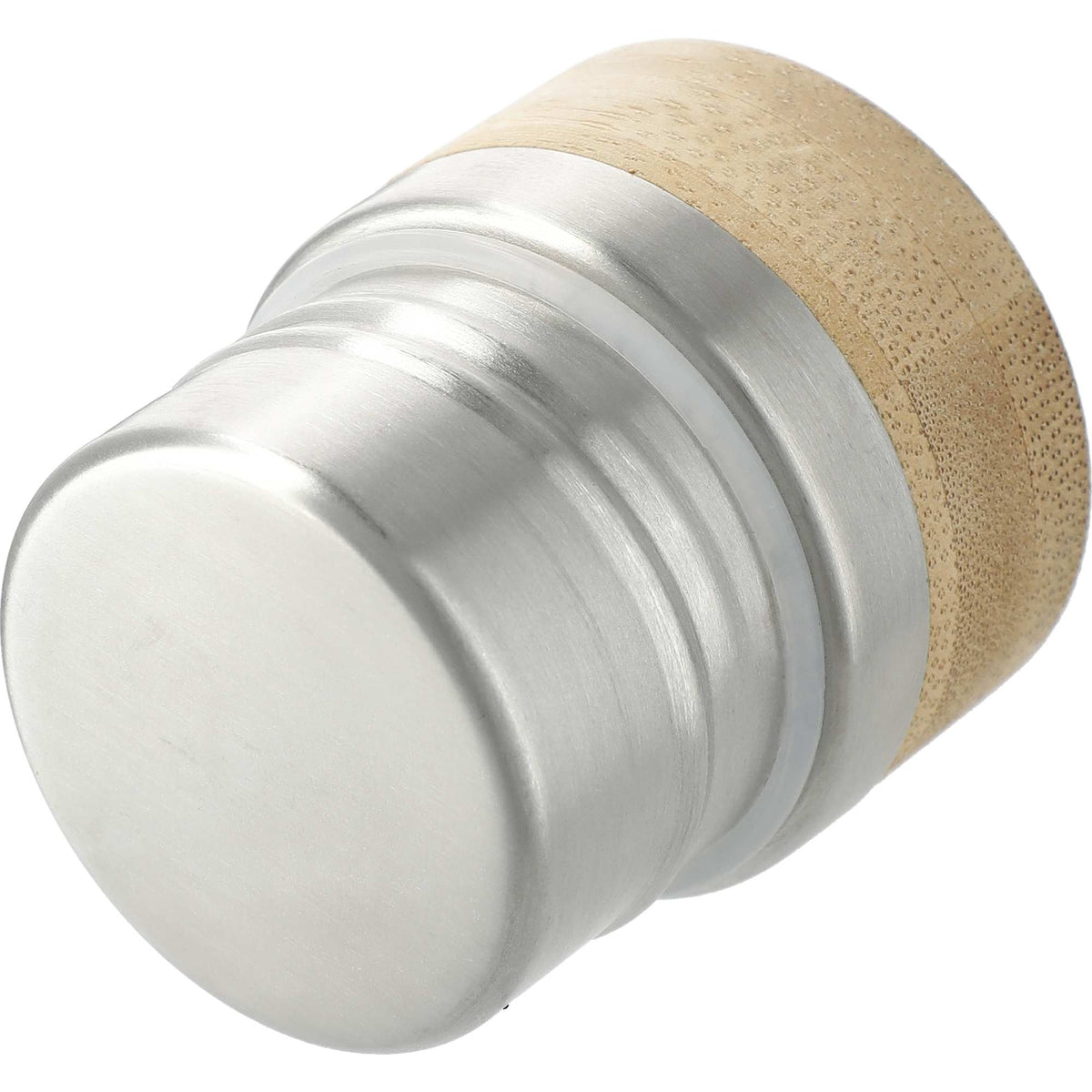 Shaco Copper Insulated Bottle with Bamboo Cap, 17 oz Full Color - White - Left Angle