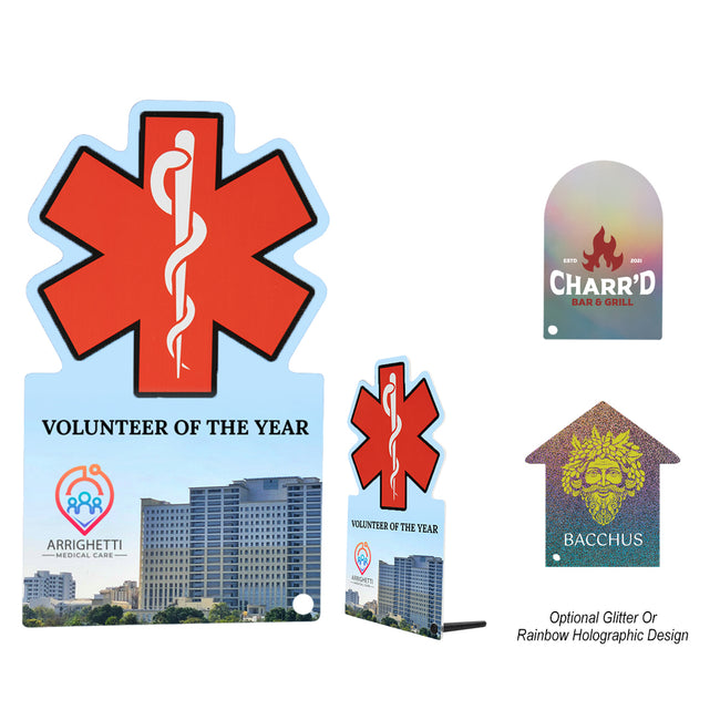 Shaped Acrylic Award, Up to 5 Square Inches