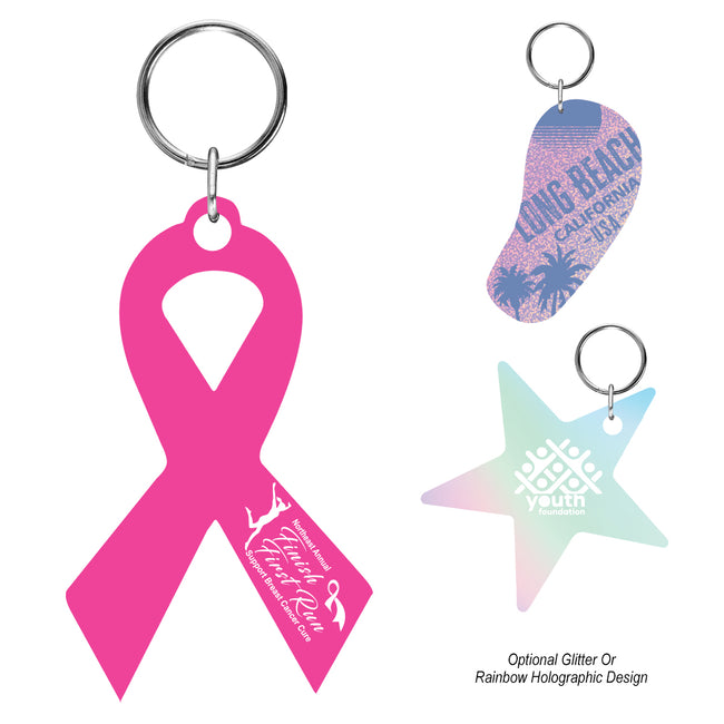 Shaped Acrylic Key Tag, Up to 5 Square Inches