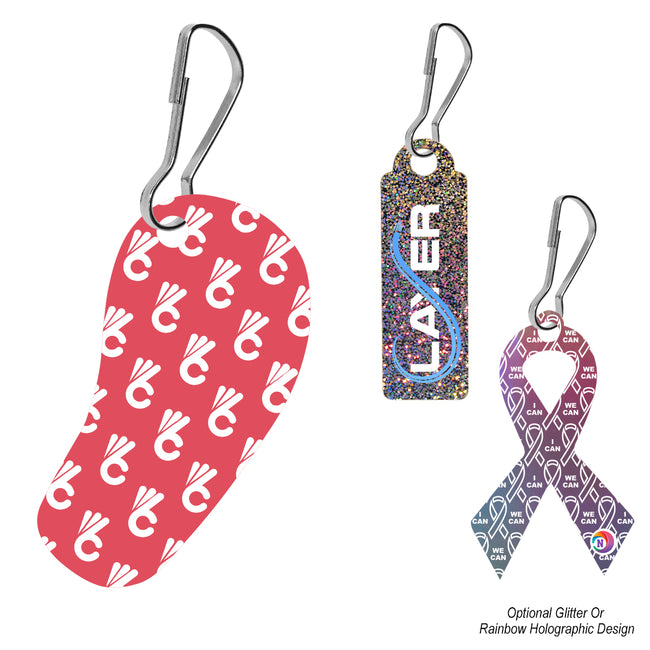 Shaped Acrylic Zipper Pull, Up to 4 Square Inches