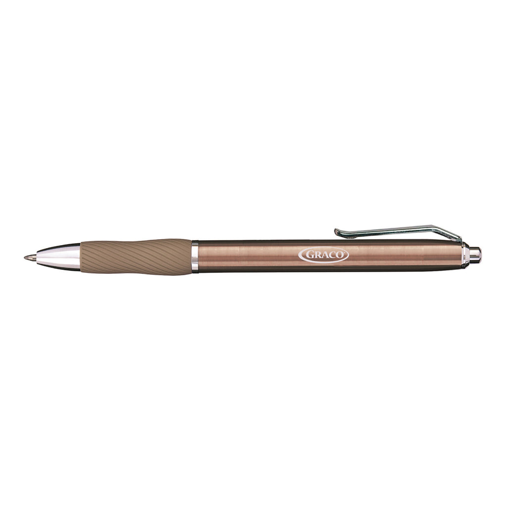 Sharpie S-Gel Metal Pen, Champagne Barrel Laser Engraving - Black - View 1