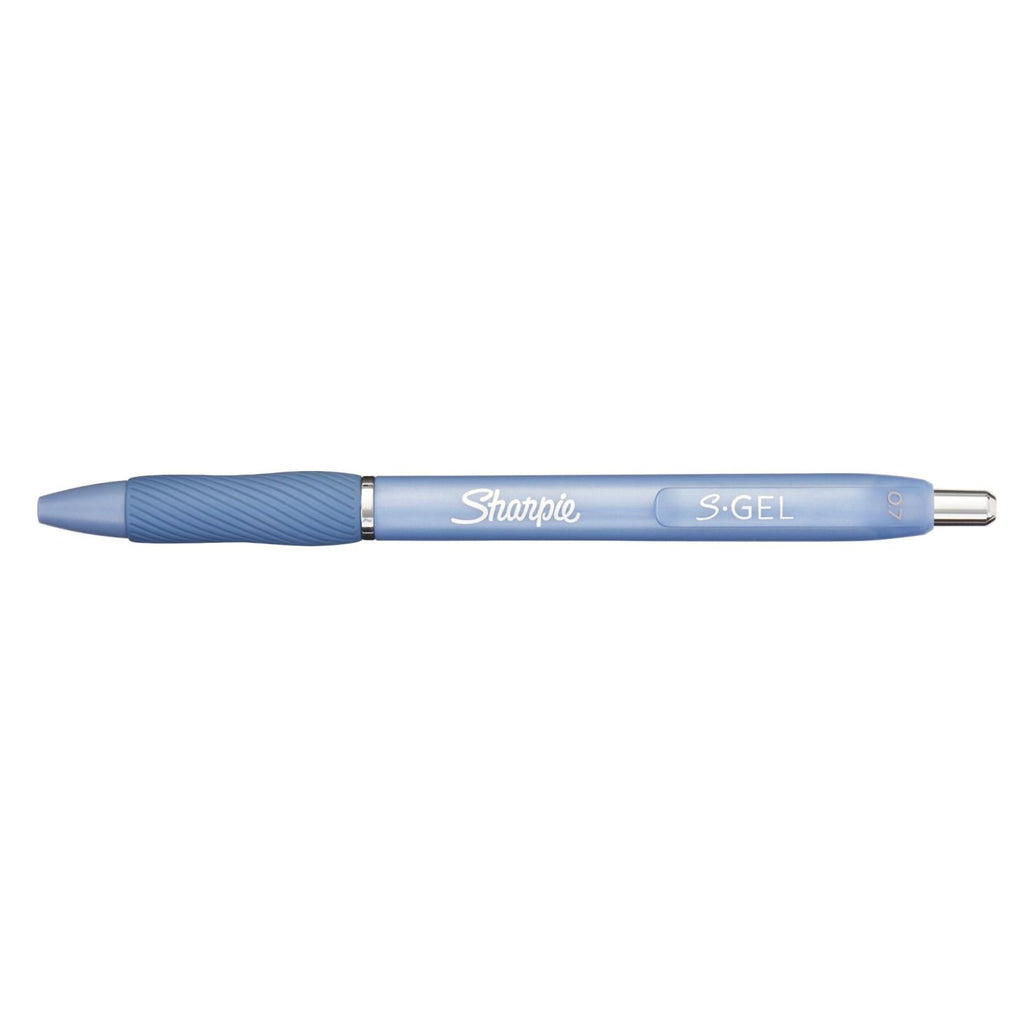 Sharpie S-Gel Pen, Frosted Blue Barrel - Black - View 2
