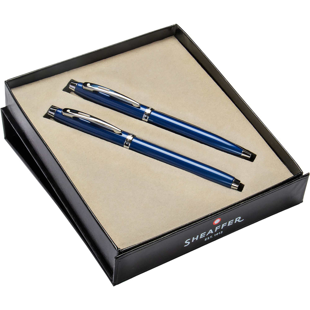 Sheaffer 100 Ballpoint and Rollerball Pen Gift Set - Blue - Photo 3