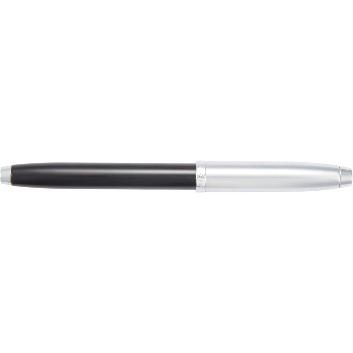 Sheaffer 100 Rollerball Pen in Glossy Black and Chrome Laser Engraving - Black - Top