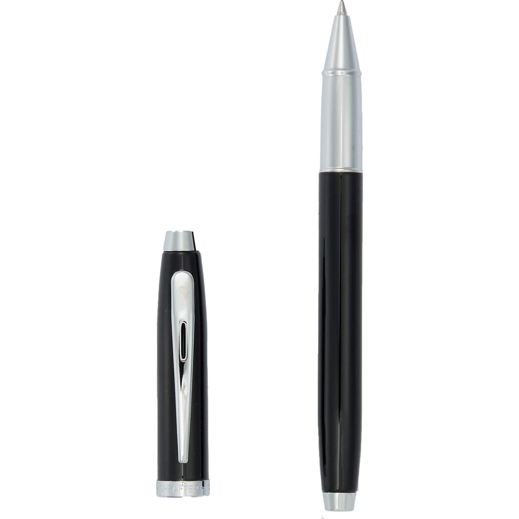 Sheaffer 100 Rollerball Pen in Glossy Lacquer - Black - Clip
