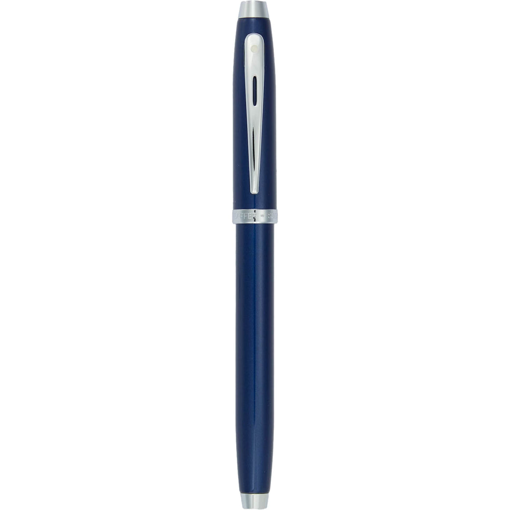 Sheaffer 100 Rollerball Pen in Glossy Lacquer - Blue - Clip 2