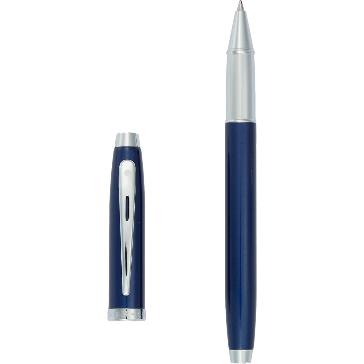 Sheaffer 100 Rollerball Pen in Glossy Lacquer - Blue - Clip