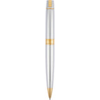 Sheaffer 300 Ballpoint Pen and Leather Pouch Gift Set Laser Engraving - Silver - Back