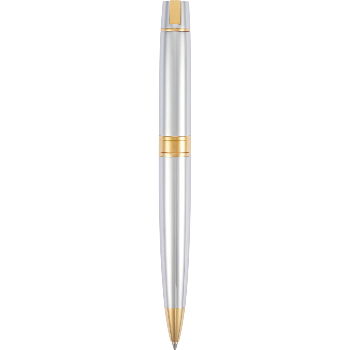 Sheaffer 300 Ballpoint Pen and Leather Pouch Gift Set - Silver - Back