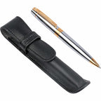 Sheaffer 300 Ballpoint Pen and Leather Pouch Gift Set - Silver - Photo