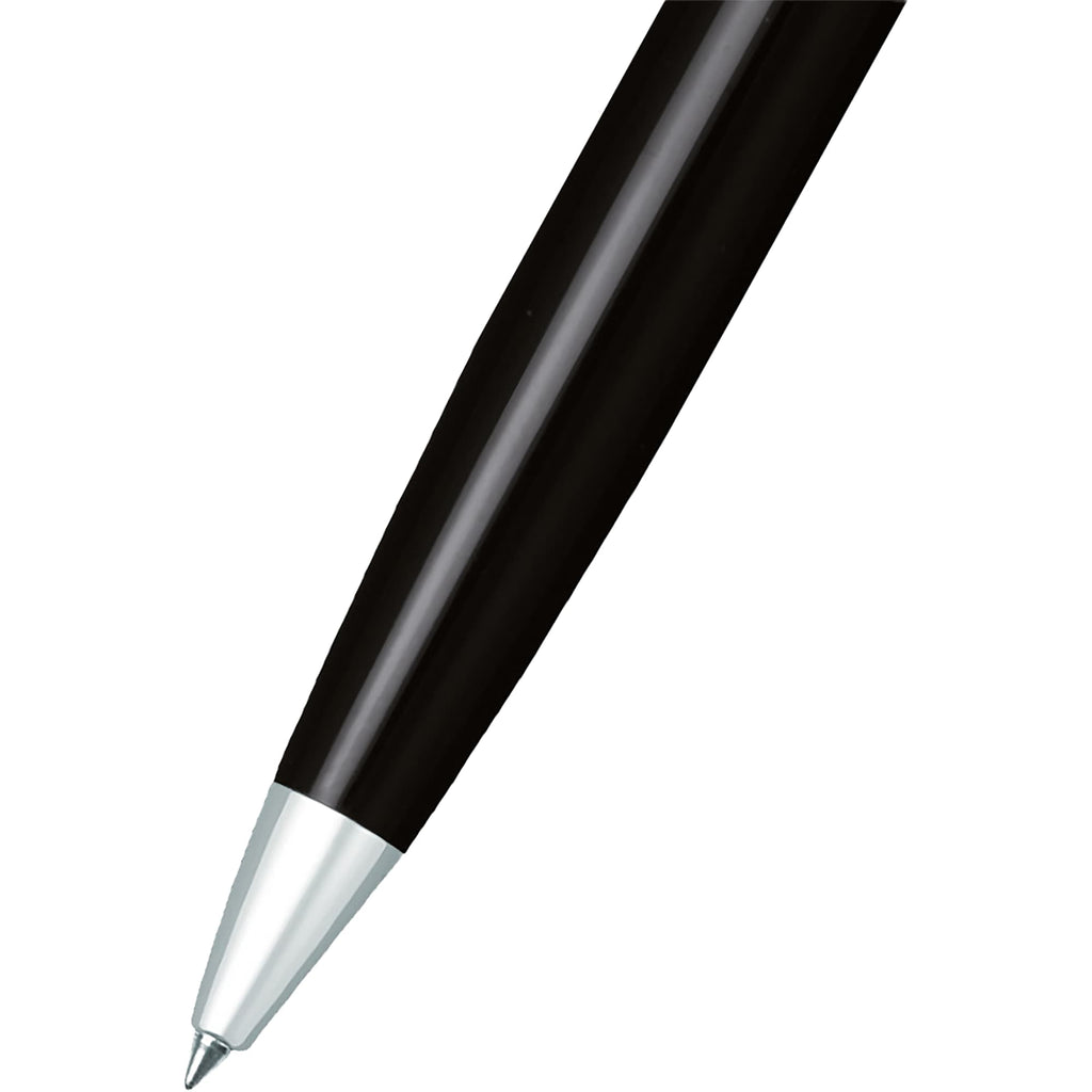 Sheaffer 300 Ballpoint Pen, Glossy Black and Chrome Full Color - Black - Detail