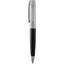 Sheaffer 300 Ballpoint Pen, Glossy Black and Chrome Laser Engraving - Black - Front
