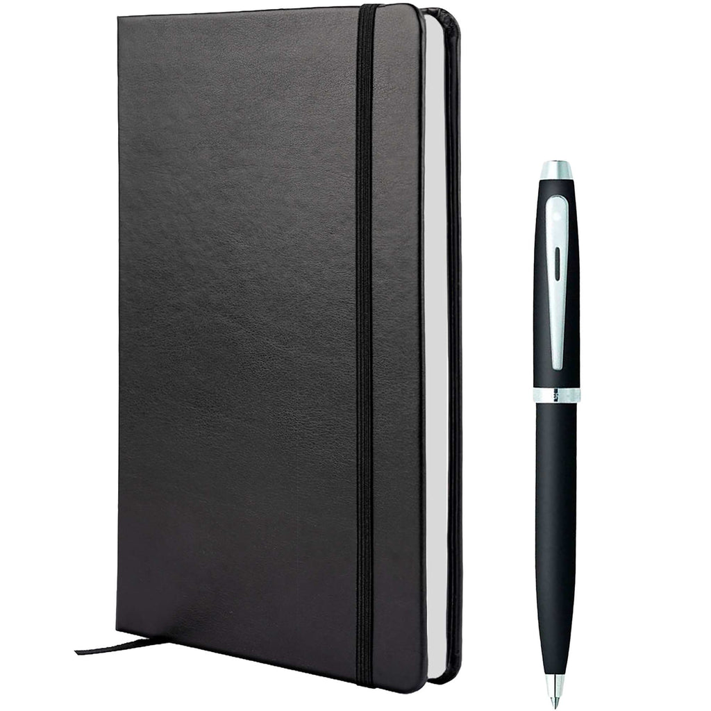 Sheaffer Notebook and Ballpoint Pen Gift Set, 5.5 x 8.5 Inches - Black - Photo 3