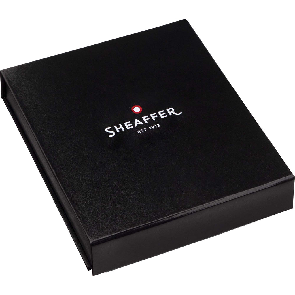 Sheaffer Pocket Notebook and Chrome Ballpoint Gift Set Debossing - Black - Photo 3