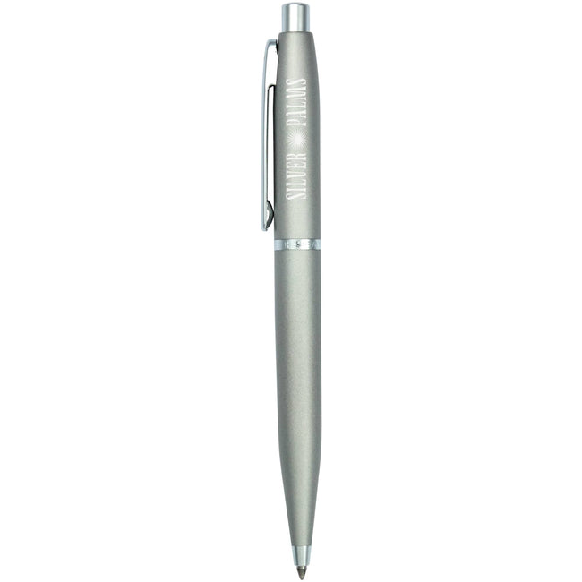 Sheaffer VFM Ballpoint Pen, Strobe Silver Laser Engraving