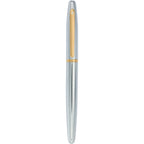 Sheaffer VFM Rollerball Pen in Polished Chrome and Gold - Silver - Front 2