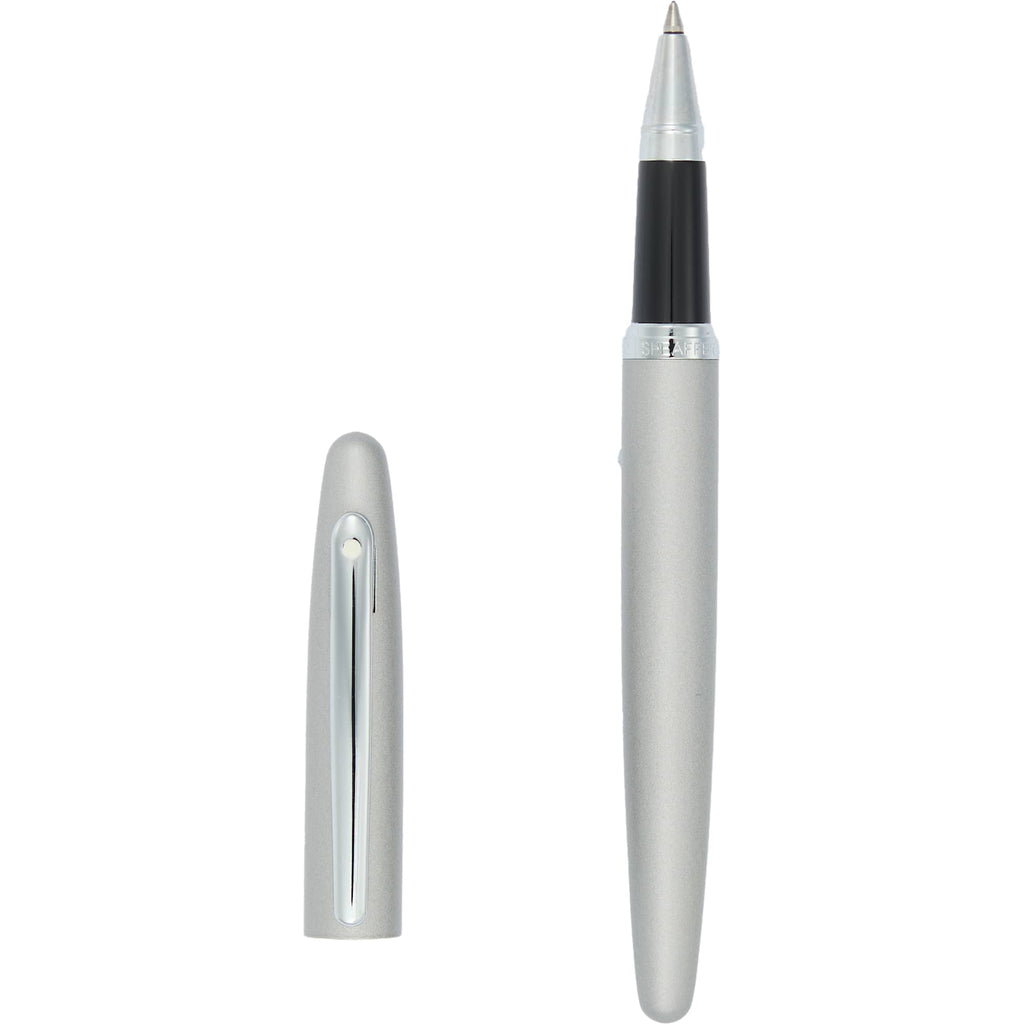 Sheaffer VFM Rollerball Pen in Strobe Silver Full Color - Silver - Clip