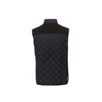 Shefford Heated Puffer Vest with Power Bank for Men Embroidery - Black/Black - Back Flat