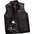 Shefford Heated Puffer Vest with Power Bank for Men Embroidery - Black/Black - Photo