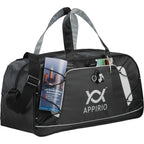 Shockwave Sport Duffel Bag in Silver, 19 Inches Transfer - Silver - Front