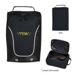 Shoe Bag, Carlton Embroidery - Black - Embroidery