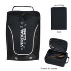 Shoe Bag, Carlton Embroidery - Black - Silk Screen