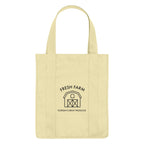 Shopper Tote Bag, Non-Woven - Natural - Silk Screen