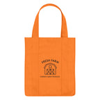 Shopper Tote Bag, Non-Woven - Orange - Silk Screen